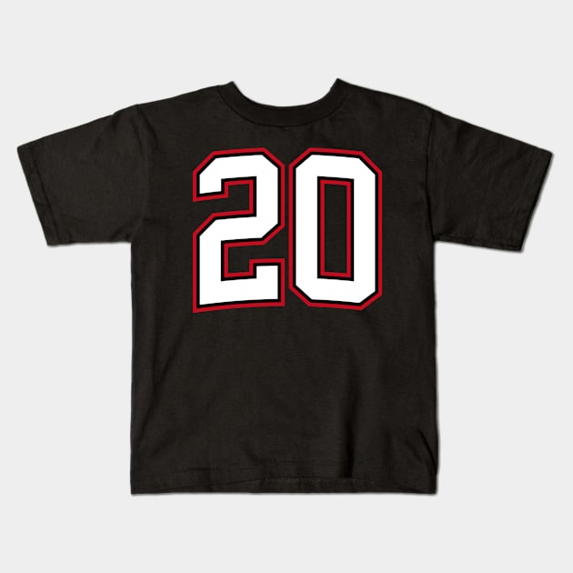 Number Twenty 20 Kids T-Shirt by cowyark rubbark